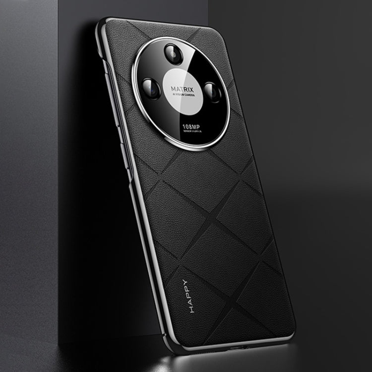 Plain Leather PC Phone Case, For Honor X50 engpla6142 Honor Honor Cases Mobile Accessories - APEXEL INDIA - Mobile Lens - Mobile Camera Lens - Cellphone Accessories - Phone Lens - Smartphone Lens
