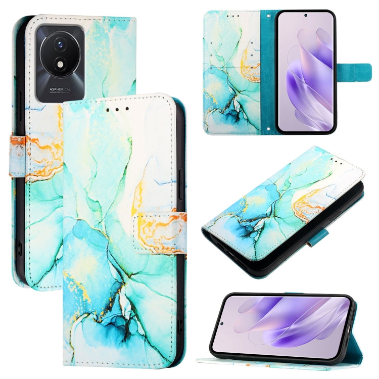 PT003 Marble Pattern Flip Leather Phone Case, For vivo Y02A / Y02 / Y11 2023 / Y02t, For vivo Y78+ / Y78 5G Global / V29 Lite, For vivo Y56 5G / Y16 4G / Y02s 4G, For vivo Y100 5G Global