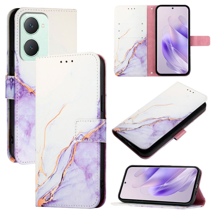 PT003 Marble Pattern Flip Leather Phone Case, For vivo iQOO Z9 / iQOO Z9 Turbo, For vivo Y03 4G Global, For vivo Y100 IDN / Y200e, For vivo V30 / V30 Pro 5G Global