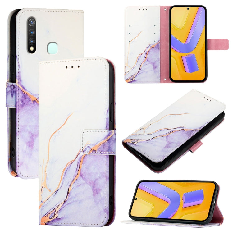 PT003 Marble Pattern Flip Leather Phone Case, For vivo Y70s, For vivo Y50 5G, For vivo Y30 4G Global, For vivo Y19 / U3 / Y5s / Z5i / U20