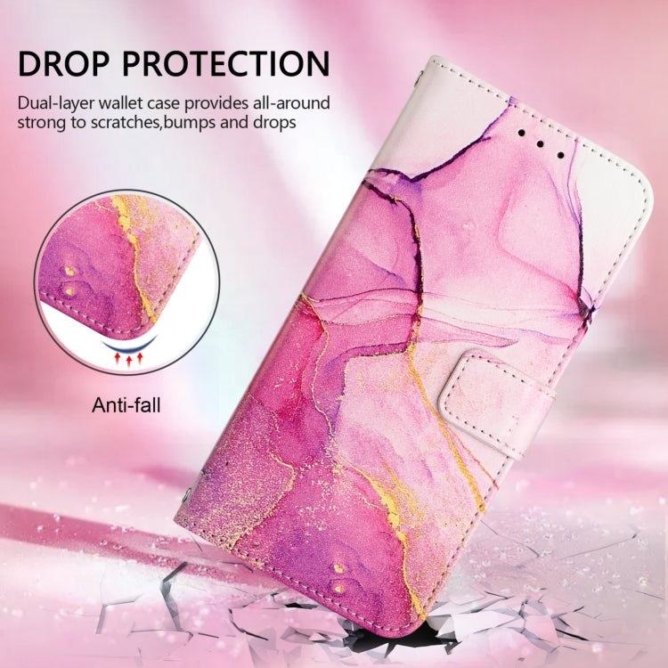 PT003 Marble Pattern Flip Leather Phone Case, For vivo Y27 4G Global