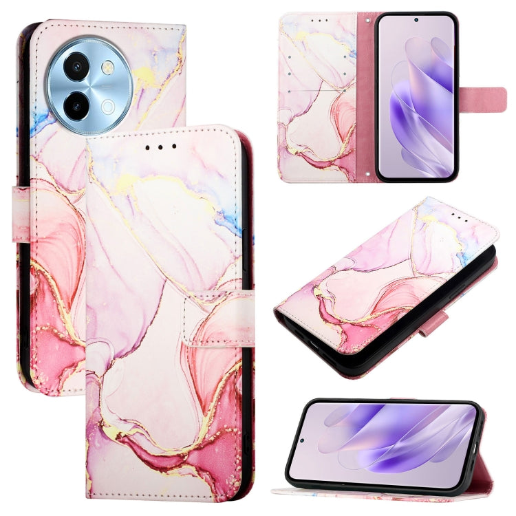 PT003 Marble Pattern Flip Leather Phone Case, For vivo X100s, For vivo Y38 5G, For vivo V30e 5G Global, For vivo iQOO Z9x