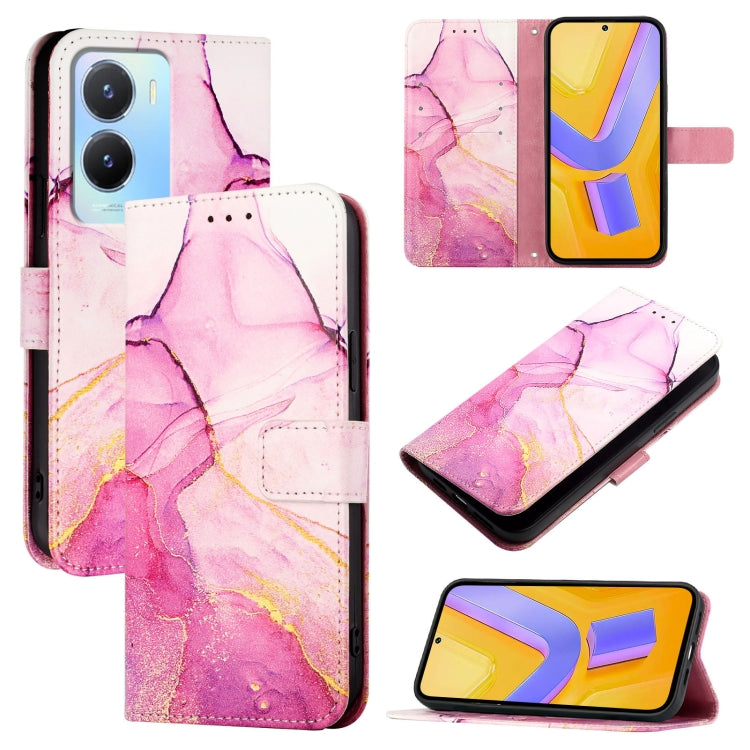 PT003 Marble Pattern Flip Leather Phone Case, For vivo Y02A / Y02 / Y11 2023 / Y02t, For vivo Y78+ / Y78 5G Global / V29 Lite, For vivo Y56 5G / Y16 4G / Y02s 4G, For vivo Y100 5G Global