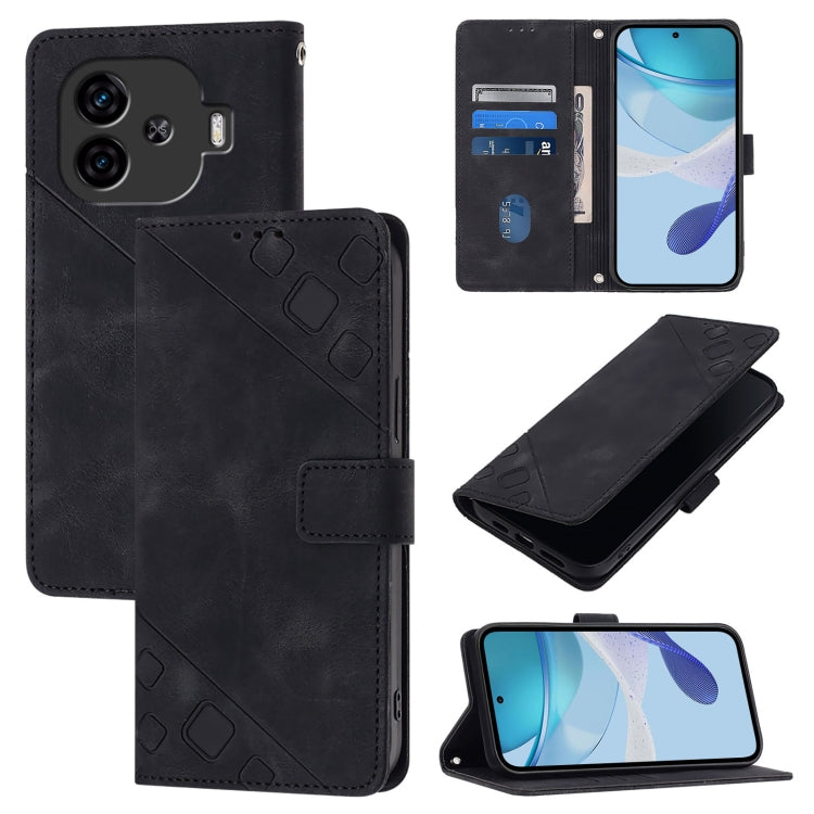 Skin Feel Embossed Leather Phone Case, For vivo iQOO Z9x, For vivo iQOO Z9 / iQOO Z9 Turbo 5G, For vivo Y17s 4G Global / Y28 5G India, For vivo Y03 4G Global