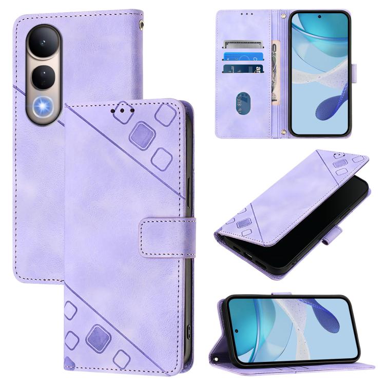 Skin Feel Embossed Leather Phone Case, For vivo S30 Pro mini, For vivo S30, For vivo Y39 5G Global, For vivo V50 Lite 5G