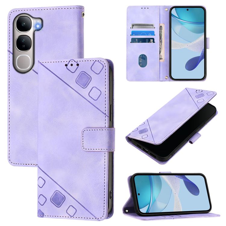 Skin Feel Embossed Leather Phone Case, For vivo X300 Ultra 5G, For vivo X300 Pro, For vivo X300, For vivo Y31 5G Global