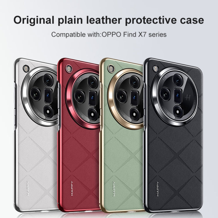 Plain Leather PC Phone Case, For OPPO Find X8 Pro engpla6145 More OPPO Case OnePlus & OPPO Accessories OPPO Find X8 Pro Cases - APEXEL INDIA - Mobile Lens - Mobile Camera Lens - Cellphone Accessories - Phone Lens - Smartphone Lens