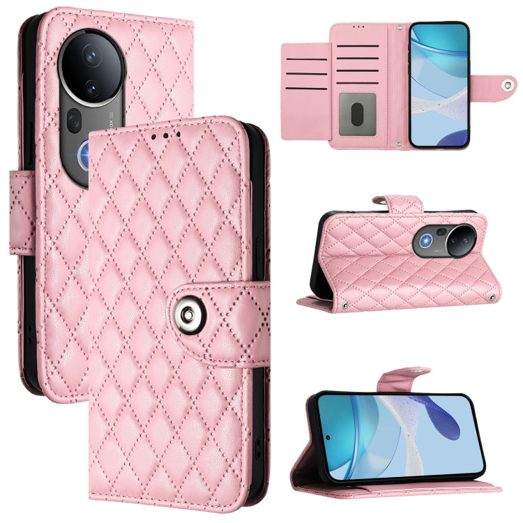 Rhombic Texture Flip Leather Phone Case with Lanyard, For vivo S20 Pro 5G, For vivo Y300 5G, For vivo S19 Pro, For vivo S19
