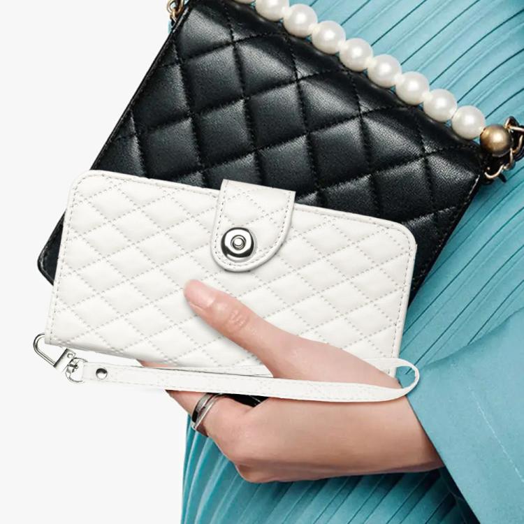 Rhombic Texture Flip Leather Phone Case with Lanyard, For vivo S30 Pro mini, For vivo S30, For vivo Y39 5G Global, For vivo V50 Lite 5G