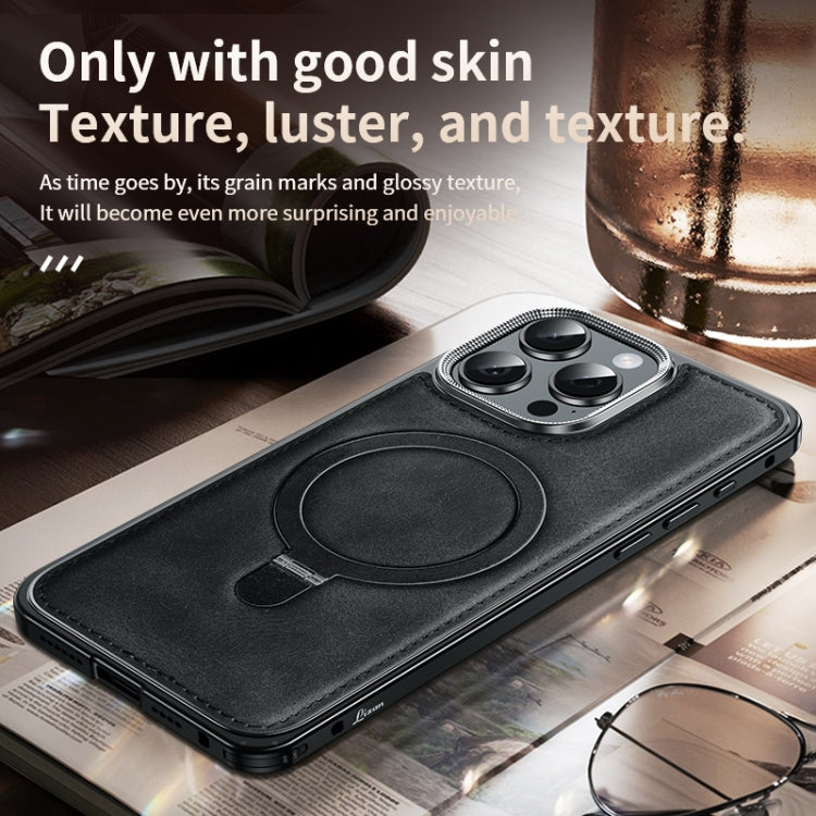 Metal Frame Oil Wax Leather MagSafe Phone Case with Spring Buckle Stand, For iPhone 15 Pro Max, For iPhone 15 Pro, For iPhone 15, For iPhone 14, For iPhone 14 Pro, For iPhone 14 Pro Max Apple Accessories engmet4654 iPhone 15 Pro Max - APEXEL INDIA - Mobile Lens - Mobile Camera Lens - Cellphone Accessories - Phone Lens - Smartphone Lens
