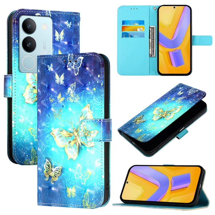 3D Painting Horizontal Flip Leather Phone Case, For vivo V29 5G Global / V29 Pro, For vivo Y17s 4G Global / 5G India, For vivo Y02 / Y02A / Y02t / Y11 2023