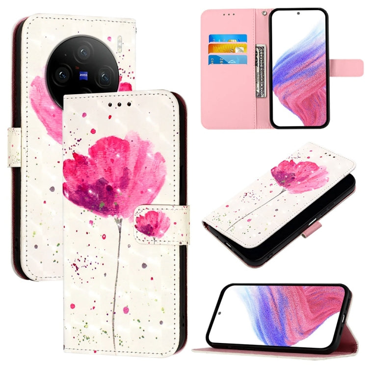 3D Painting Horizontal Flip Leather Phone Case, For vivo X100 Pro, For vivo X100, For vivo Y36 4G / 5G Global / Y36 4G India