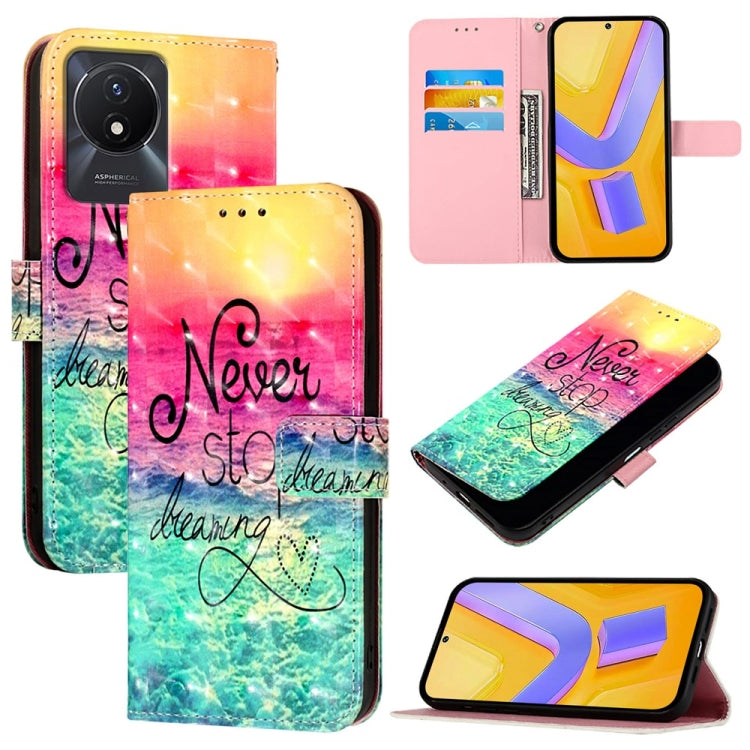 3D Painting Horizontal Flip Leather Phone Case, For vivo V29 5G Global / V29 Pro, For vivo Y17s 4G Global / 5G India, For vivo Y02 / Y02A / Y02t / Y11 2023