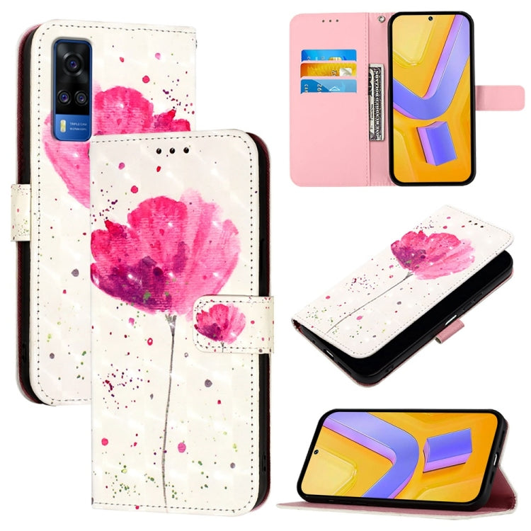3D Painting Horizontal Flip Leather Phone Case, For vivo Y76 5G, For vivo Y51 2020 India / Y51a 2021 / Y53s 4G, For vivo Y52s / iQOO U3 / Y31s 5G