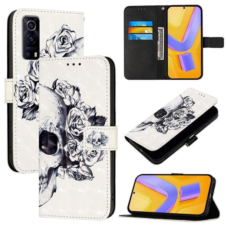 3D Painting Horizontal Flip Leather Phone Case, For vivo Y72 5G / iQOO Z3 5G / Y52 5G, For vivo Y35 4G / Y22 / Y22s / Y77 Global, For vivo Y55 5G Global / Y55s 5G 2023