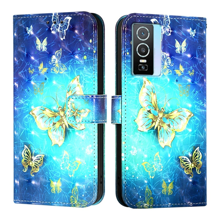 3D Painting Horizontal Flip Leather Phone Case, For vivo Y76 5G, For vivo Y51 2020 India / Y51a 2021 / Y53s 4G, For vivo Y52s / iQOO U3 / Y31s 5G