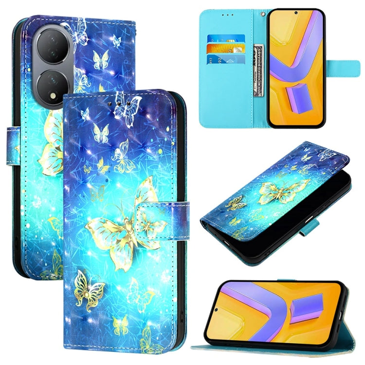 3D Painting Horizontal Flip Leather Phone Case, For vivo Y78 Global / Y78+ Global / V29 Lite, For vivo Y56 / Y16 / Y02s Global, For vivo Y100 5G Global