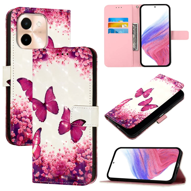 3D Painting Horizontal Flip Leather Phone Case, For vivo S19 Pro, For vivo S19, For vivo Y28 4G
