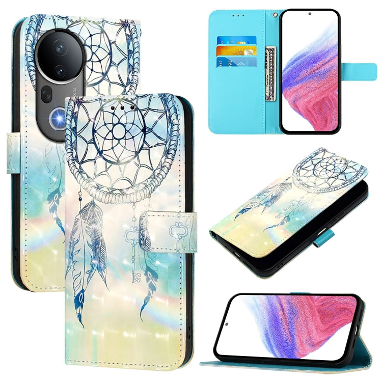 3D Painting Horizontal Flip Leather Phone Case, For vivo S20, For vivo S20 Pro, For vivo V40 Lite 5G IDN