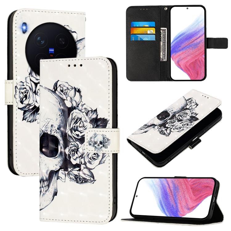 3D Painting Horizontal Flip Leather Phone Case, For vivo X300, For vivo S30 Pro mini, For vivo S30