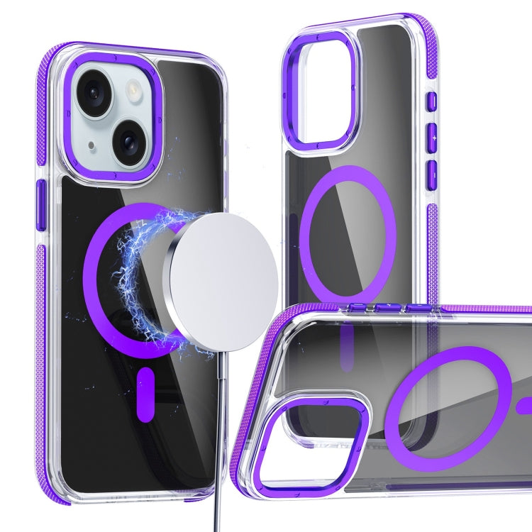 Magsafe Dual-Color Transparent Black Full Coverage Phone Case, For iPhone 15 Pro Max, For iPhone 15 Pro, For iPhone 15 Plus, For iPhone 15 Apple Accessories engmag4653 iPhone 15 Pro Max - APEXEL INDIA - Mobile Lens - Mobile Camera Lens - Cellphone Accessories - Phone Lens - Smartphone Lens