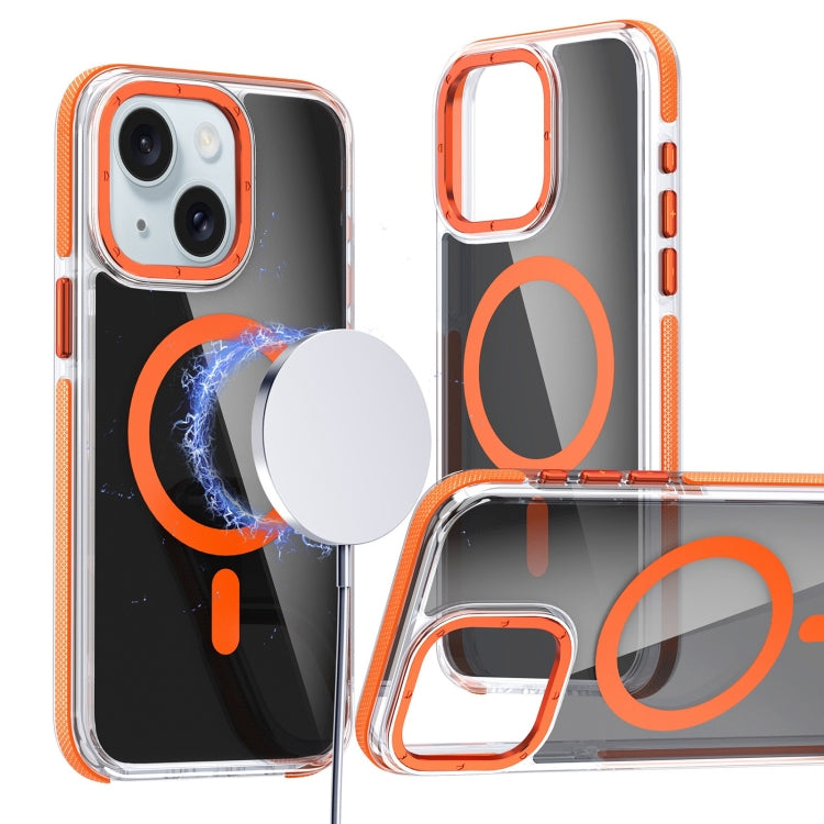Magsafe Dual-Color Transparent Black Full Coverage Phone Case, For iPhone 15 Pro Max, For iPhone 15 Pro, For iPhone 15 Plus, For iPhone 15 Apple Accessories engmag4653 iPhone 15 Pro Max - APEXEL INDIA - Mobile Lens - Mobile Camera Lens - Cellphone Accessories - Phone Lens - Smartphone Lens
