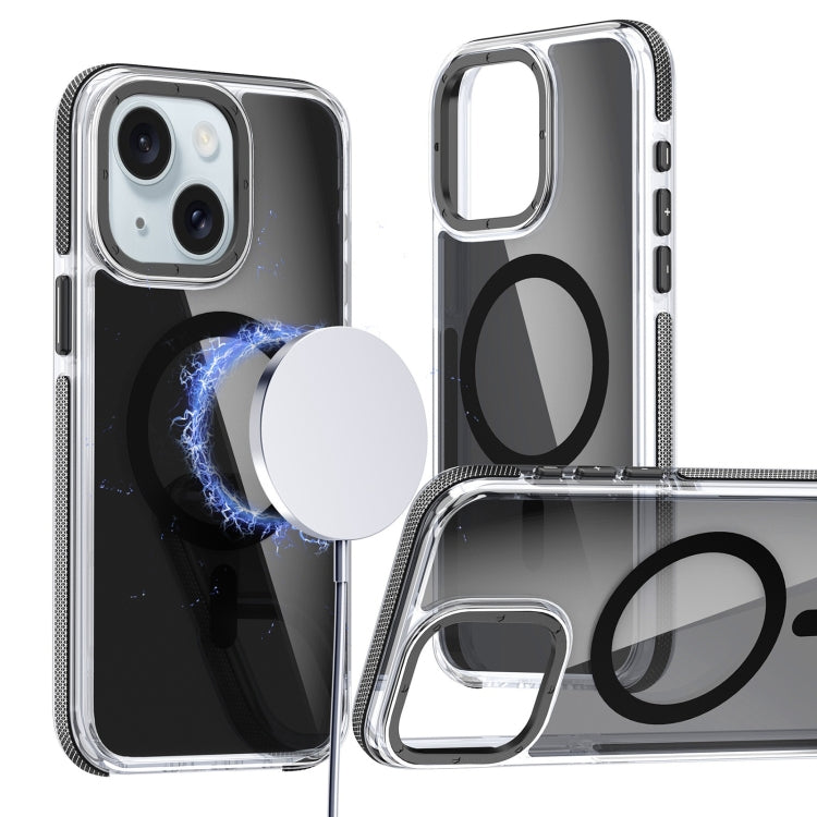 Magsafe Dual-Color Transparent Black Full Coverage Phone Case, For iPhone 15 Pro Max, For iPhone 15 Pro, For iPhone 15 Plus, For iPhone 15 Apple Accessories engmag4653 iPhone 15 Pro Max - APEXEL INDIA - Mobile Lens - Mobile Camera Lens - Cellphone Accessories - Phone Lens - Smartphone Lens