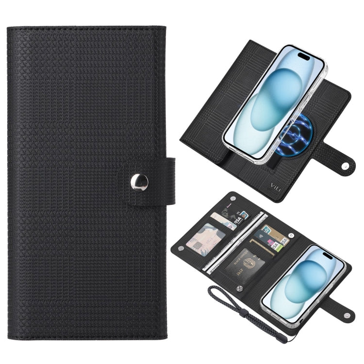ViLi GHA-C Series RFID MagSafe Magnetic Flip Leather Phone Case, For iPhone 15 Pro Max, For iPhone 15 Pro, For iPhone 15 Plus, For iPhone 15 Apple Accessories engvil4668 iPhone 15 Pro Max - ViLi - Mobile Lens - Mobile Camera Lens - Cellphone Accessories - Phone Lens - Smartphone Lens