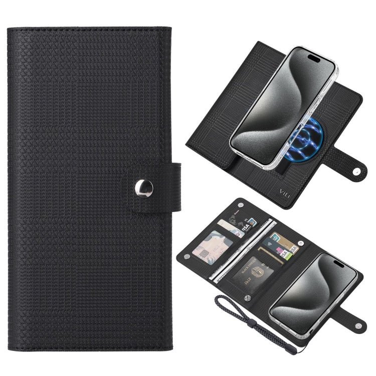 ViLi GHA-C Series RFID MagSafe Magnetic Flip Leather Phone Case, For iPhone 15 Pro Max, For iPhone 15 Pro, For iPhone 15 Plus, For iPhone 15 Apple Accessories engvil4668 iPhone 15 Pro Max - ViLi - Mobile Lens - Mobile Camera Lens - Cellphone Accessories - Phone Lens - Smartphone Lens