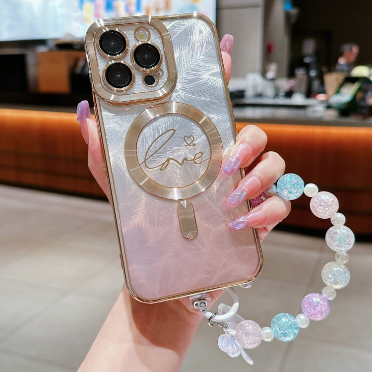 Dual-Love Feather Gradient Glitter Bracelets Magsafe TPU Phone Case, For iPhone 15 Pro Max, For iPhone 15 Pro, For iPhone 15 Plus, For iPhone 15 Apple Accessories engdua4677 iPhone 15 Pro Max - APEXEL INDIA - Mobile Lens - Mobile Camera Lens - Cellphone Accessories - Phone Lens - Smartphone Lens