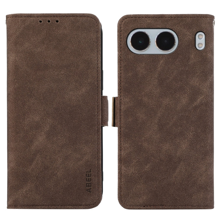 ABEEL Frosted Magnetic RFID Leather Phone Case, For OnePlus 13R Global, For OnePlus 13, For OnePlus Nord 4 engabe3770 Mobile Accessories - APEXEL INDIA - Mobile Lens - Mobile Camera Lens - Cellphone Accessories - Phone Lens - Smartphone Lens
