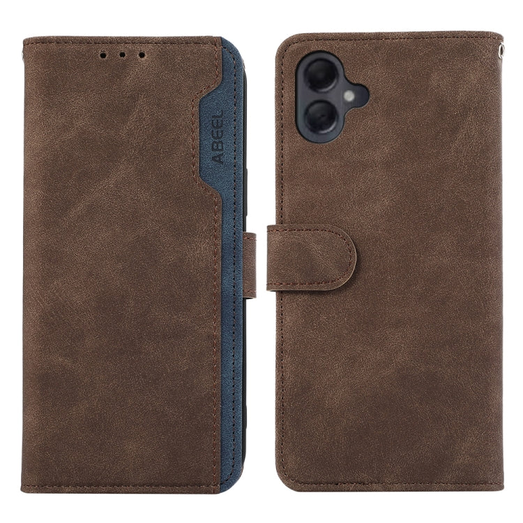 ABEEL Color Block Magnetic RFID Leather Phone Case, For Samsung Galaxy A06 4G