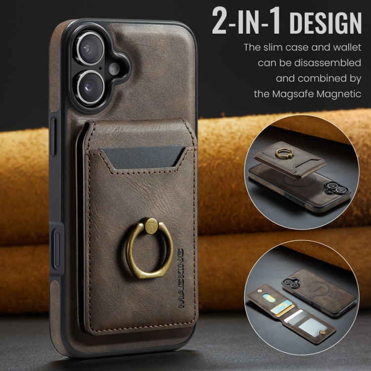 DG.MING K1 MagSafe Detachable Wallet RFID Back Cover Phone Case, For iPhone 16, For iPhone 15 Pro Max, For iPhone 15 Pro, For iPhone 15 Plus Apple Accessories engdg-4724 iPhone 16 - DG.MING - Mobile Lens - Mobile Camera Lens - Cellphone Accessories - Phone Lens - Smartphone Lens