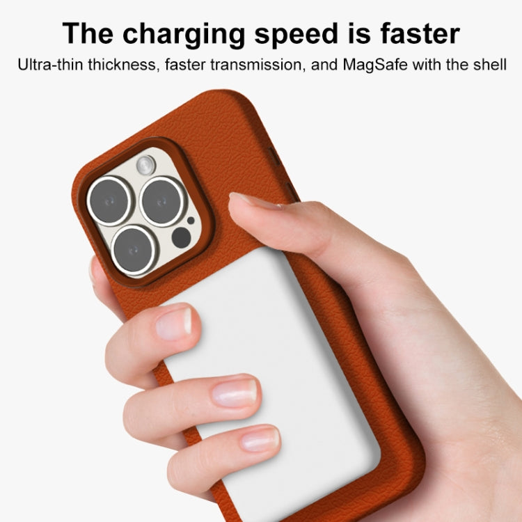 Skin Feel Leather Texture MagSafe Magnetic Phone Case, For iPhone 13, For iPhone 12 Apple Accessories engski4737 More iPhone Cases - APEXEL INDIA - Mobile Lens - Mobile Camera Lens - Cellphone Accessories - Phone Lens - Smartphone Lens