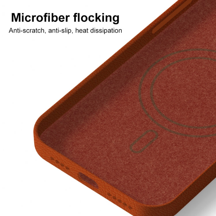 Skin Feel Leather Texture MagSafe Magnetic Phone Case, For iPhone 13, For iPhone 12 Apple Accessories engski4737 More iPhone Cases - APEXEL INDIA - Mobile Lens - Mobile Camera Lens - Cellphone Accessories - Phone Lens - Smartphone Lens