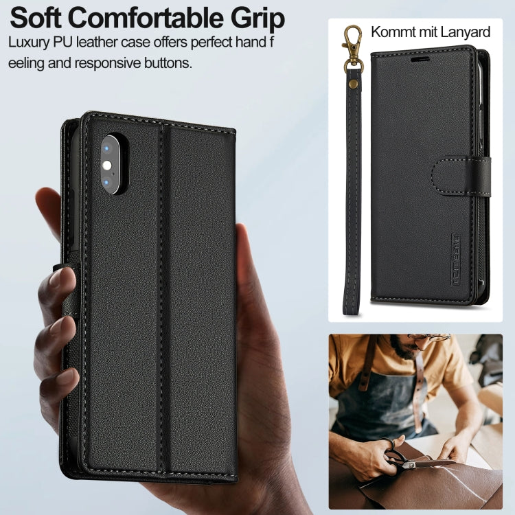 LC.IMEEKE L2 Series Detachable Magsafe PU Phone Case with Lanyard