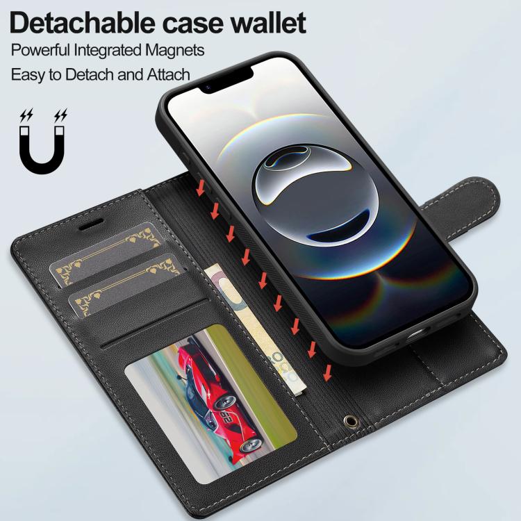 LC.IMEEKE L2 Series Detachable Magsafe PU Phone Case with Lanyard, For iPhone 16e, For iPhone 16 Pro Max, For iPhone 16 Pro, For iPhone 16 Plus Apple Accessories englc-4785 iPhone 16e - LC.IMEEKE - Mobile Lens - Mobile Camera Lens - Cellphone Accessories - Phone Lens - Smartphone Lens