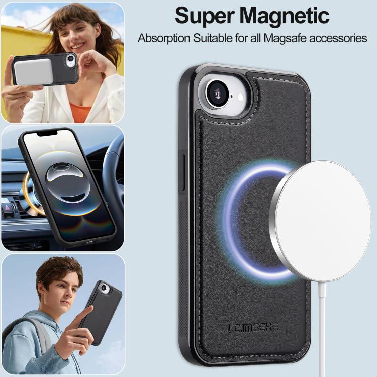 LC.IMEEKE L2 Series Detachable Magsafe PU Phone Case with Lanyard, For iPhone 16e, For iPhone 16 Pro Max, For iPhone 16 Pro, For iPhone 16 Plus Apple Accessories englc-4785 iPhone 16e - LC.IMEEKE - Mobile Lens - Mobile Camera Lens - Cellphone Accessories - Phone Lens - Smartphone Lens