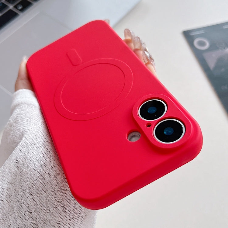 Solid Color Liquid Silicone MagSafe Magnetic Phone Case, For iPhone 16 Apple Accessories engsol4812 iPhone 16 - APEXEL INDIA - Mobile Lens - Mobile Camera Lens - Cellphone Accessories - Phone Lens - Smartphone Lens