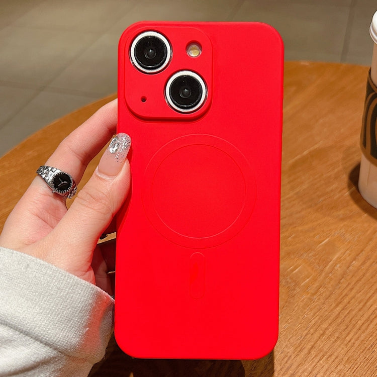 Solid Color Liquid Silicone MagSafe Magnetic Phone Case, For iPhone 15 Apple Accessories engsol4813 iPhone 15 - APEXEL INDIA - Mobile Lens - Mobile Camera Lens - Cellphone Accessories - Phone Lens - Smartphone Lens