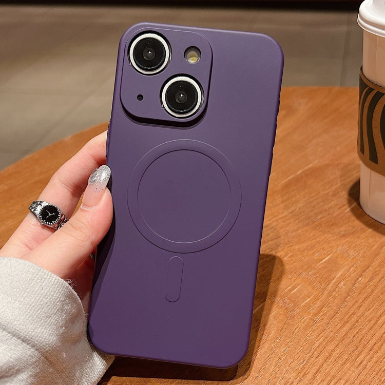 Solid Color Liquid Silicone MagSafe Magnetic Phone Case, For iPhone 15 Apple Accessories engsol4813 iPhone 15 - APEXEL INDIA - Mobile Lens - Mobile Camera Lens - Cellphone Accessories - Phone Lens - Smartphone Lens