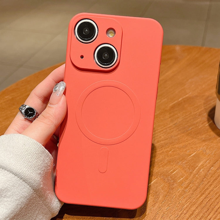 Solid Color Liquid Silicone MagSafe Magnetic Phone Case, For iPhone 15 Apple Accessories engsol4813 iPhone 15 - APEXEL INDIA - Mobile Lens - Mobile Camera Lens - Cellphone Accessories - Phone Lens - Smartphone Lens