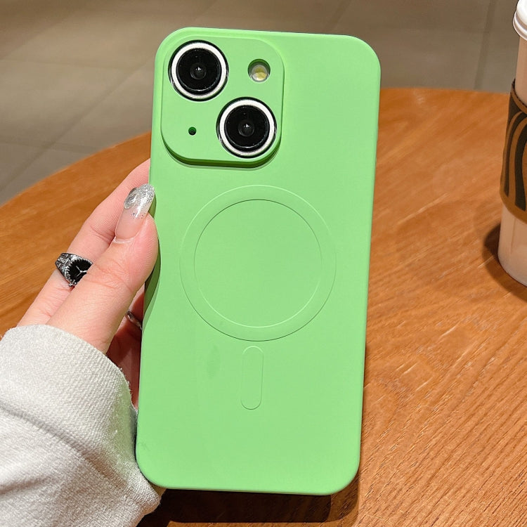 Solid Color Liquid Silicone MagSafe Magnetic Phone Case, For iPhone 15 Apple Accessories engsol4813 iPhone 15 - APEXEL INDIA - Mobile Lens - Mobile Camera Lens - Cellphone Accessories - Phone Lens - Smartphone Lens