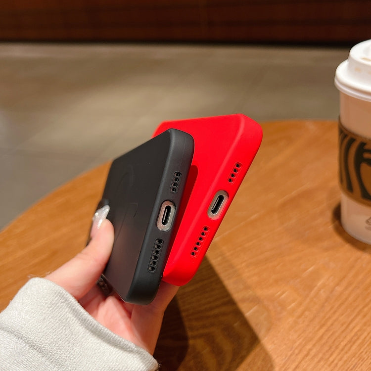 Solid Color Liquid Silicone MagSafe Magnetic Phone Case, For iPhone 15 Apple Accessories engsol4813 iPhone 15 - APEXEL INDIA - Mobile Lens - Mobile Camera Lens - Cellphone Accessories - Phone Lens - Smartphone Lens