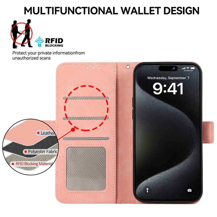 ABEEL Frosted Magnetic RFID Leather Phone Case, For Redmi 14C 4G