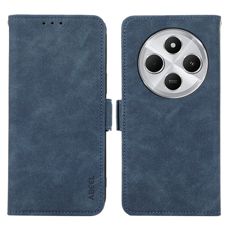 ABEEL Frosted Magnetic RFID Leather Phone Case, For Redmi 14C 4G