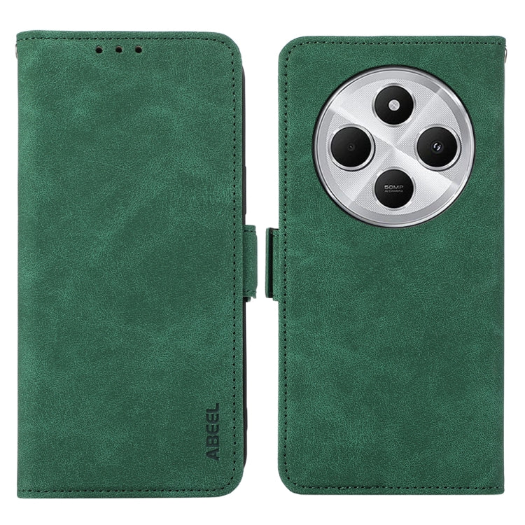 ABEEL Frosted Magnetic RFID Leather Phone Case, For Redmi 14C 4G
