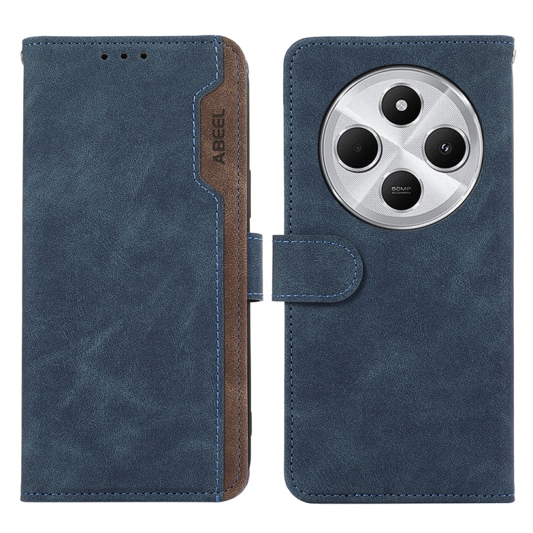ABEEL Color Block Magnetic RFID Leather Phone Case, For Redmi 14C 4G