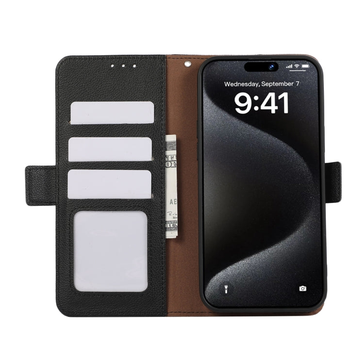 ABEEL Side-Magnetic Litchi Pattern Leather RFID Phone Case, For Redmi 14C 4G Xiaomi Accessories - APEXEL INDIA - Mobile Lens - Mobile Camera Lens - Cellphone Accessories - Phone Lens - Smartphone Lens