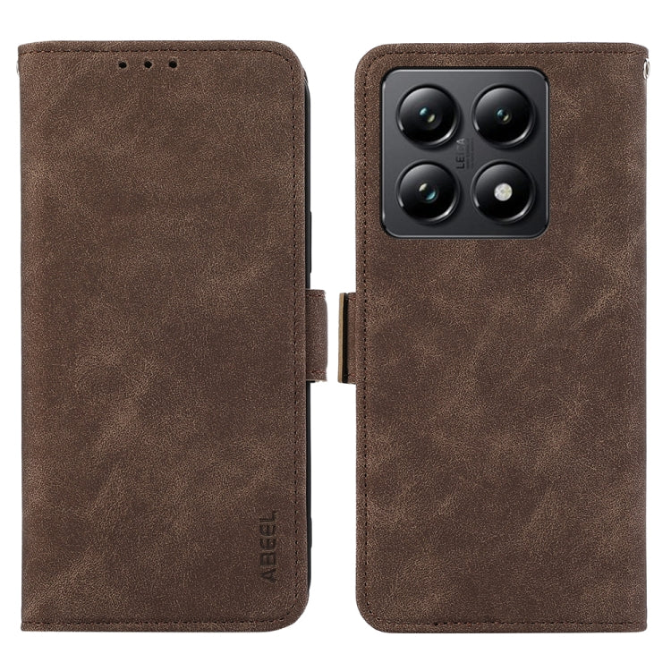 ABEEL Frosted Magnetic RFID Leather Phone Case, For Xiaomi 14T Pro, For Xiaomi 14T